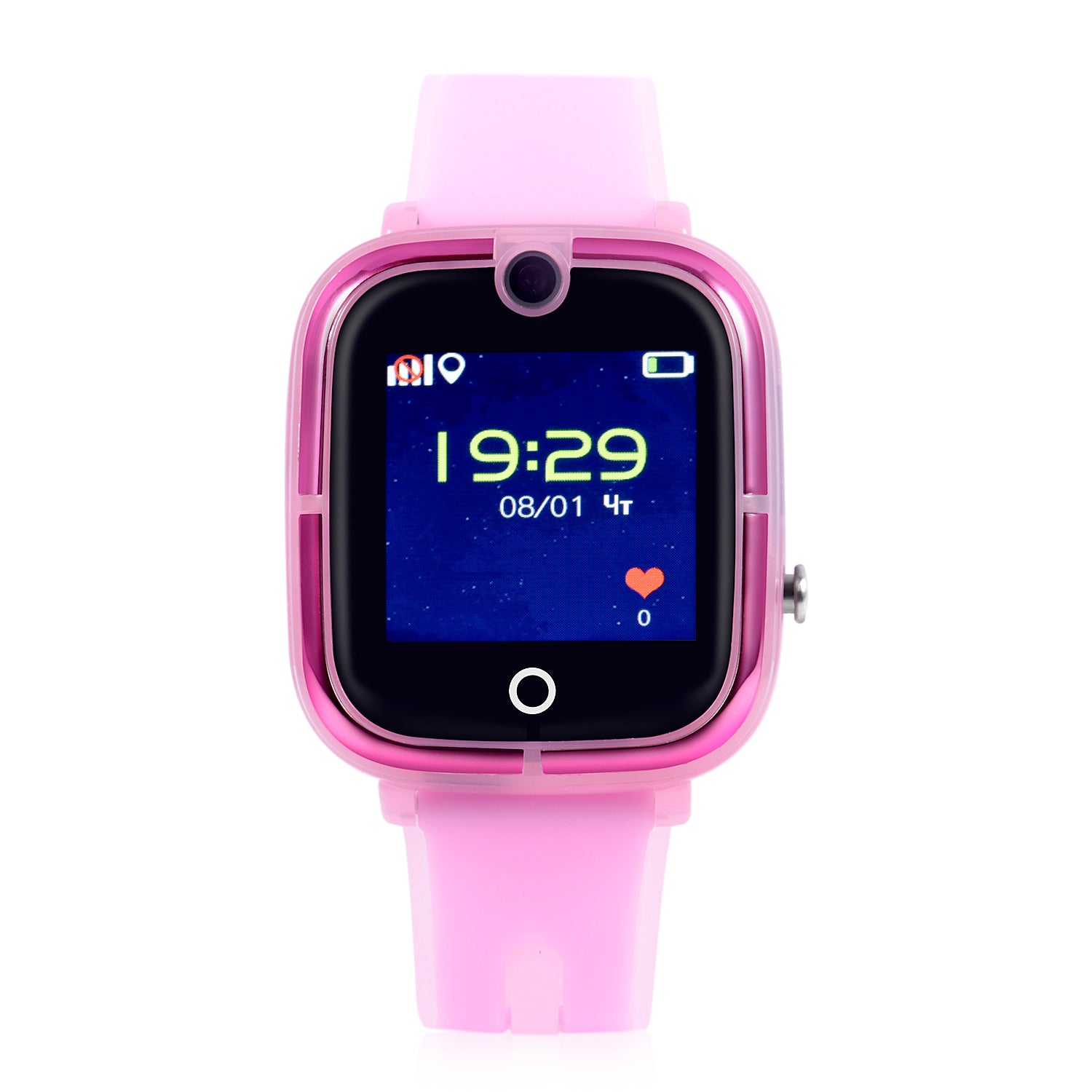 Ceas smartwatch copii GPS TechONE KT07, Roz Ceas smartwatch copii GPS TechONE KT07, Roz